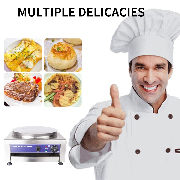 Electric Pancake Maker Grill Mitad Mogogo Roti Mecar for Cooking Injera Grill Electric Omelette Pan Crepe Maker - Image 5