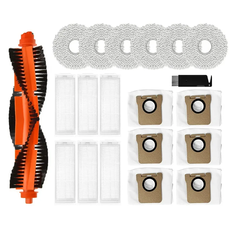 Stable-For Xiaomi Mijia M30 Pro / C107 Robot Vacuum Cleaner Main Brush Mop Cloth Rag Heap Filter Dust Bag Replacement Spare Part