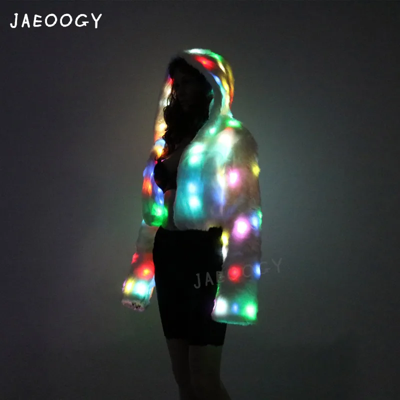 LED Fluorescent Dancing Clothes for Women, Flashing Clothes, Annual Meeting Stage, Night Field Glow, Dancing Party