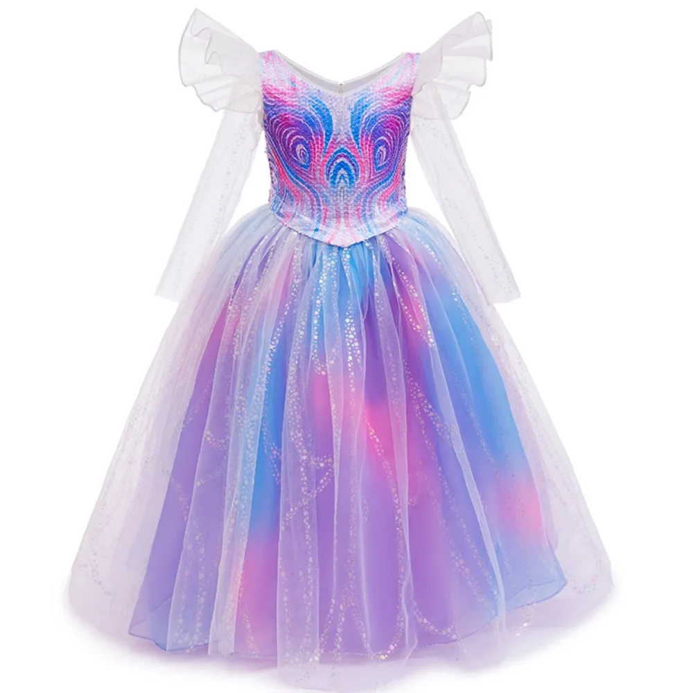 

Witch 2 Glinda Cosplay Costume Girl Princess Dress Birthday Party Performance Costume Halloween Carnival Kids Dress Up