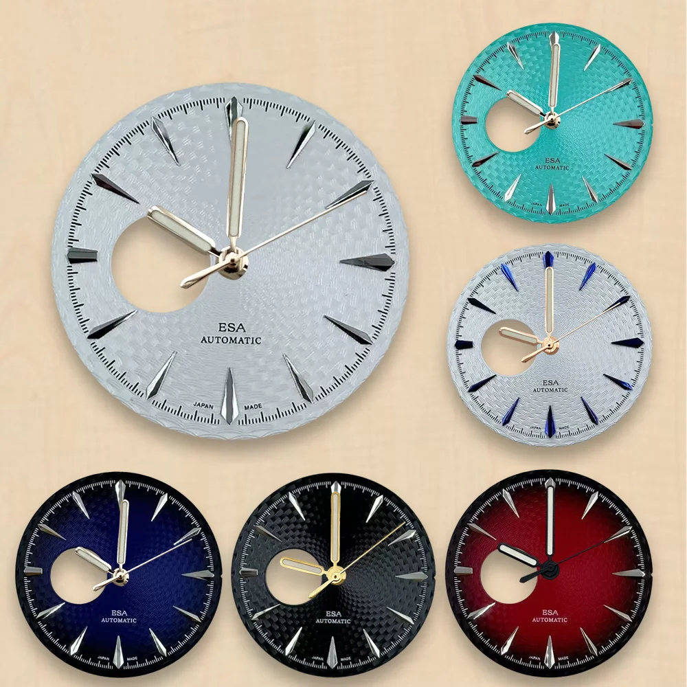 35MM Cocktail Hollow Out Dial 35mm S Dial Fit NH38 Movement High-Quality Weave Dial nh38 Watch Modification Accessories