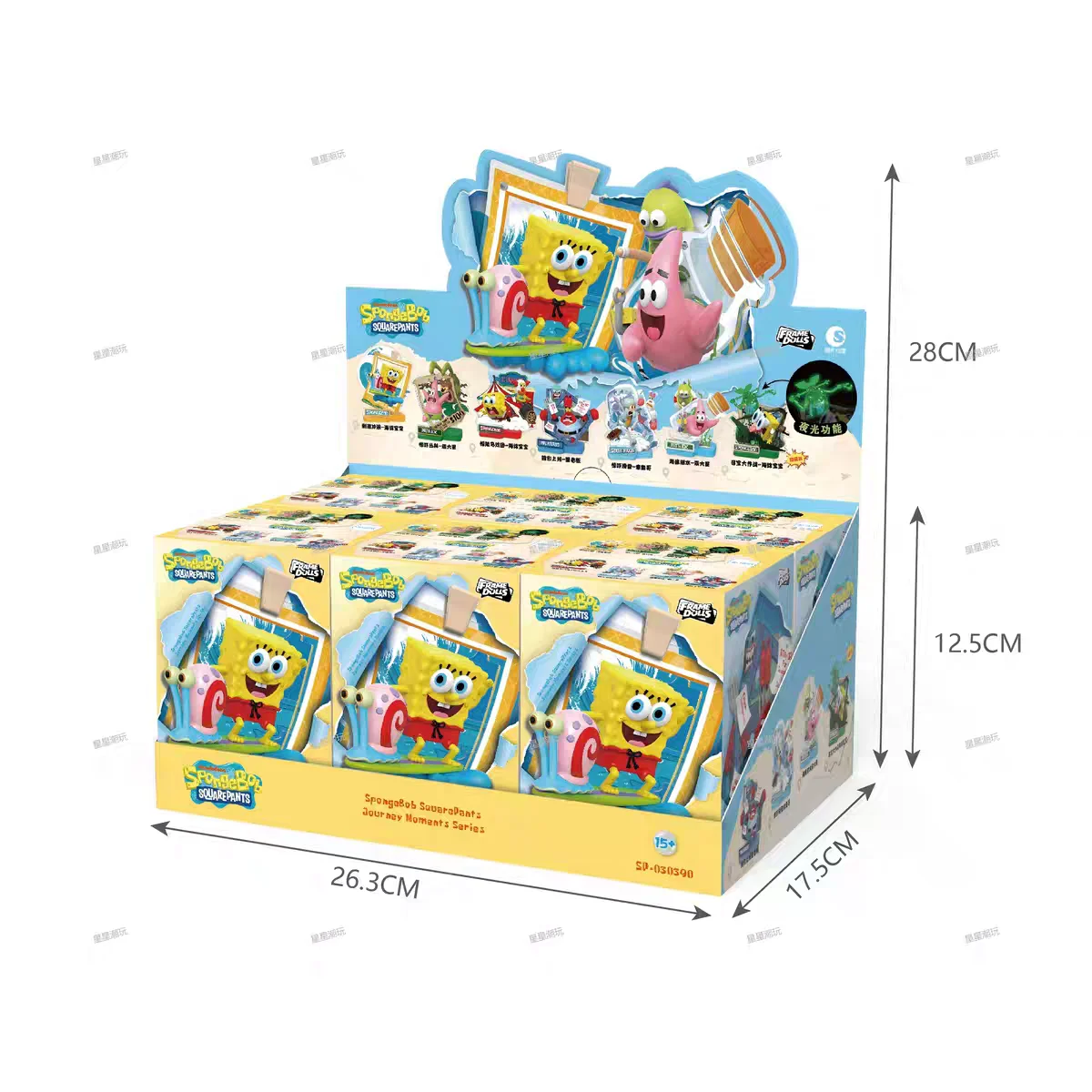 Spongebob Patrick Star Squidward Quincy Tentacles Eugene H. Krabs Anime Figure Journey Moments Serie Blind Box Toy Christma Gift