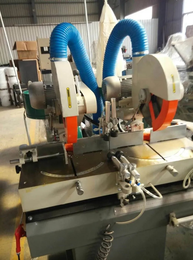 الألومنيوم الشخصي نافذة الباب صنع 45 90 درجة منشار قطع الألومنيوم مزدوج الرأس