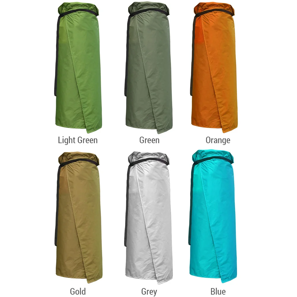 Rain Skirt for Backpacking Hiking Lightweight and Portable with a Storage Bag Use As Picnic Blanket Foldable