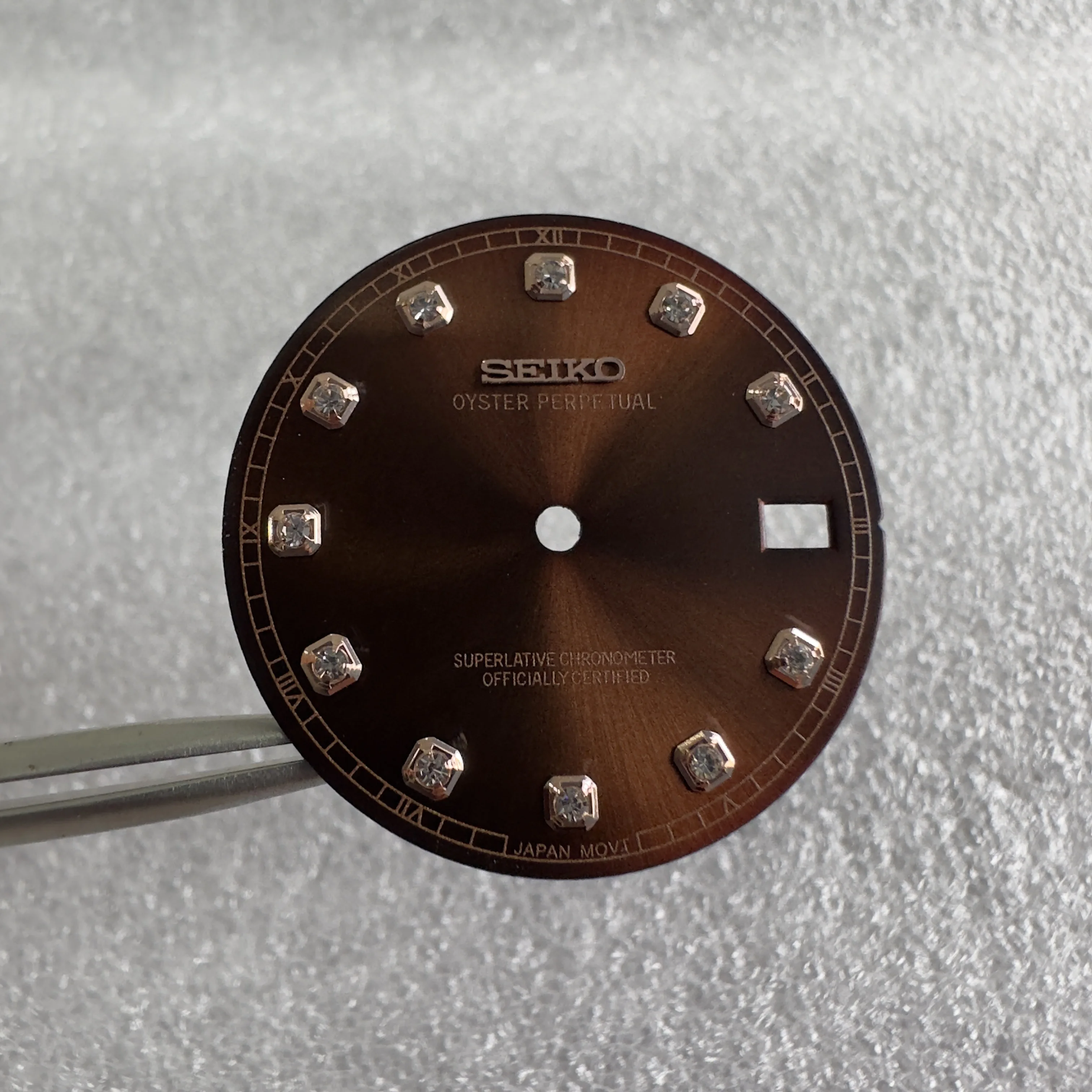 ساعة تسجيل بنمط الشمس للرجال ، قرص جديد ، إكسسوارات حركة ، وجه ماسي ، مناسبة لـ NH35 ، NH36 ،