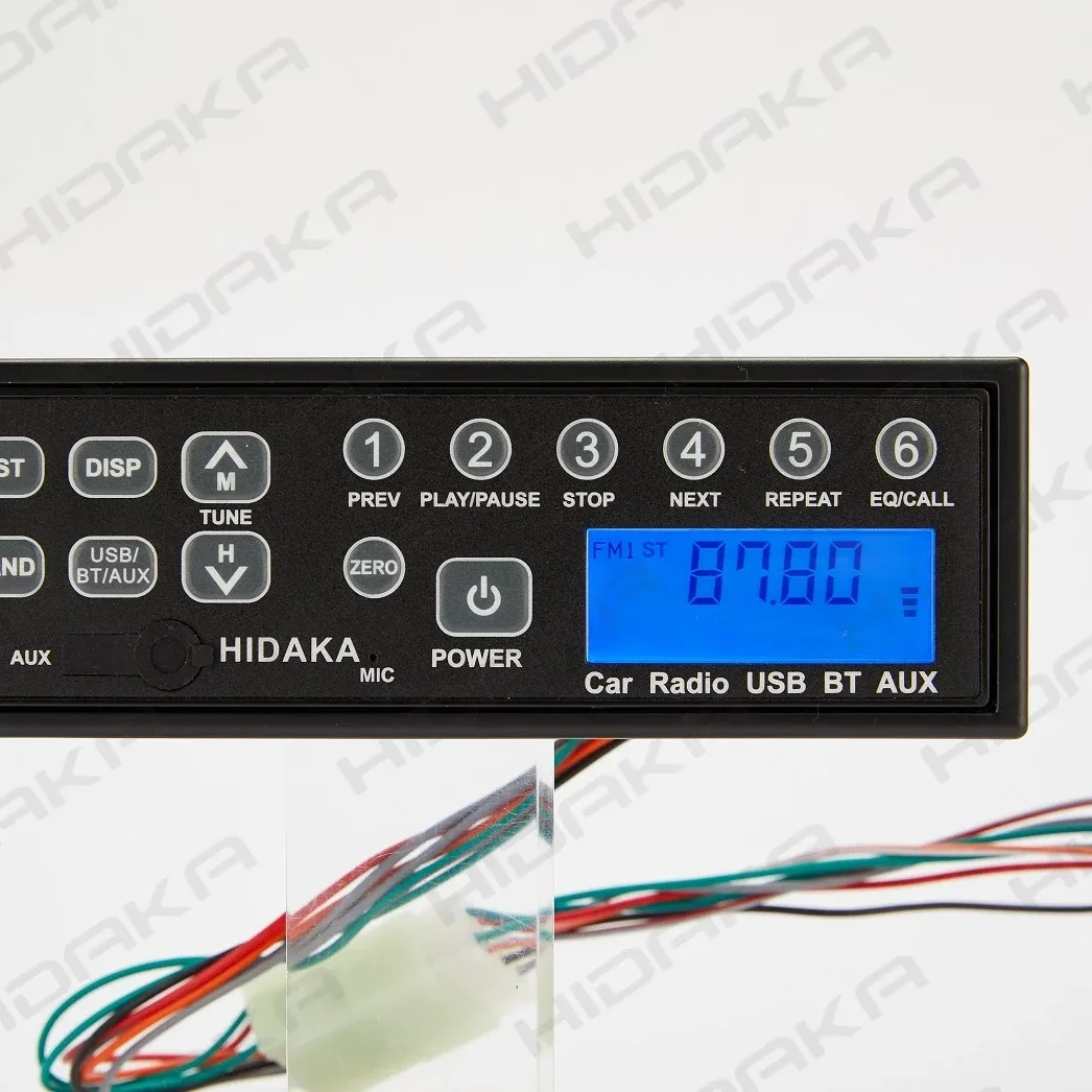 

HIDAKA FM AM USB Bluetooth HI-M200 reliable car radios with external antenna 12 24 volt for excavator