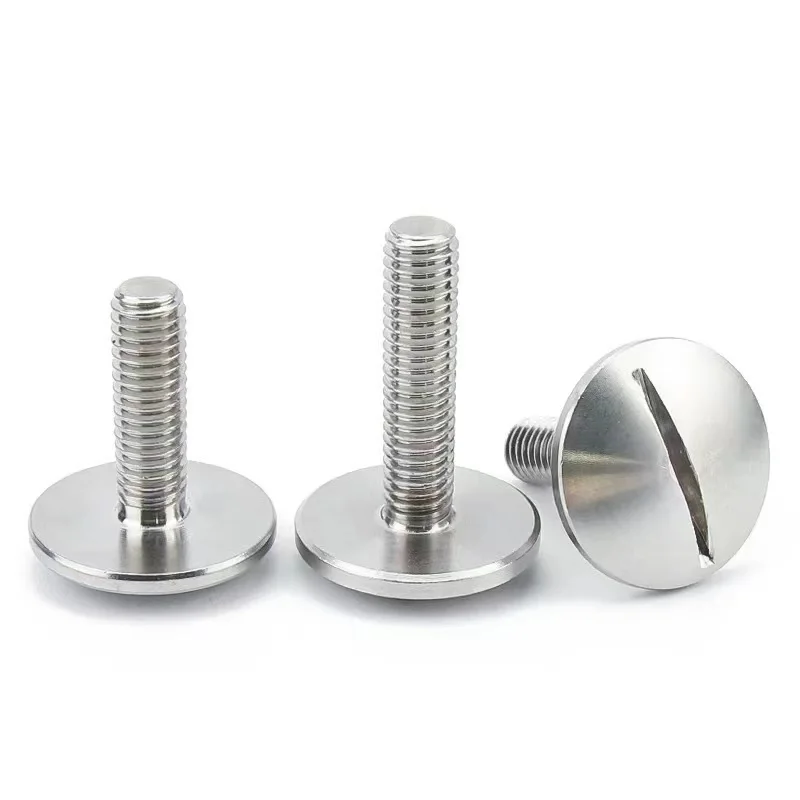 1/2/5pcs M2 M2.5 M3 M4 M5 M6 304 A2-70 Stainless Steel GB947 Large Extra Size Oversize Big Slotted Truss Round Head Bolt Screw