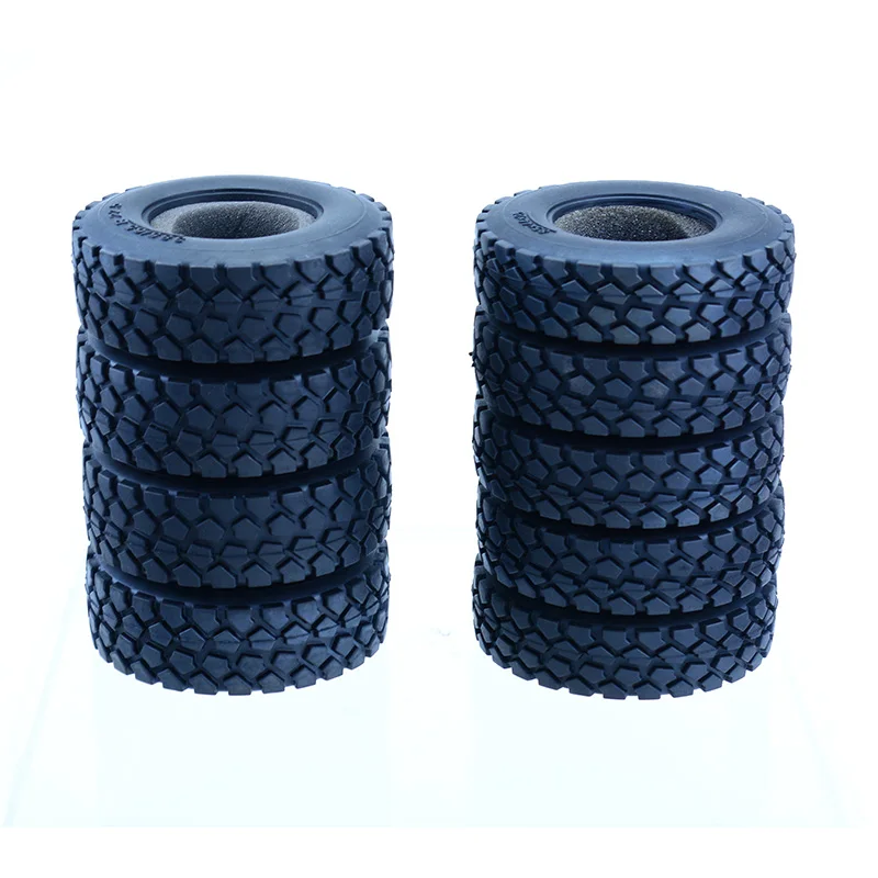 2pcs Rubber Wide and Narrow Tire Tyre for 1/14 Tamiya RC Truck Tipper SCANIA 770S VOLVO BENZ MAN TGX Car Accessories