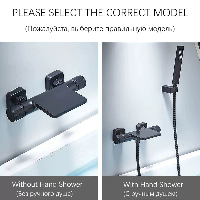 OXG Brass Bathtub Faucet Bathroom Faucet Waterfall Spout Mixer Faucet  Handheld/No Handheld Shower Set Wall Mount Bath Faucet