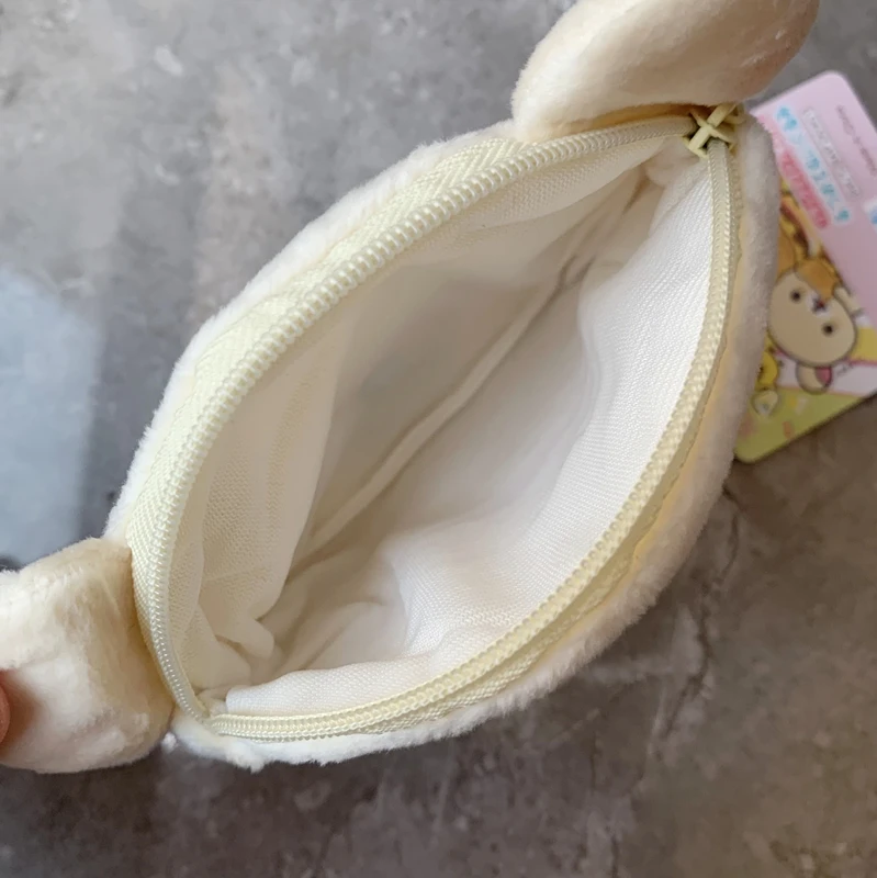 Rilakkuma Korilakkuma Plush Coin Purse Women Wallet Anime Bear Head Coin Pouch Holder Small Organizer Storage Bag