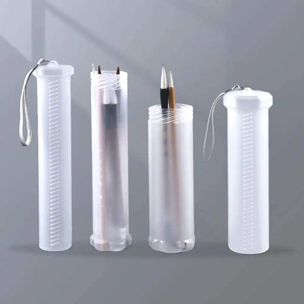 Telescopic Calligraphy and Painting Supplies Portable Pen Box Spiral Storage Container Pen Holder Pen Case