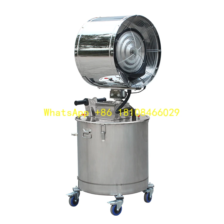 مضخة خارجية معدنية توفر مضخة بخاخ رذاذ صناعي موبايل قمع الضباب مدفع رذاذ الماء ترطيب التبريد #1