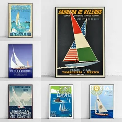 Sea Sport Sailing Yacht Riva Aquarama Rivaboats Art Posters Art Exhibition Canvas Print Wall Art Pictures Living Room Home Decor