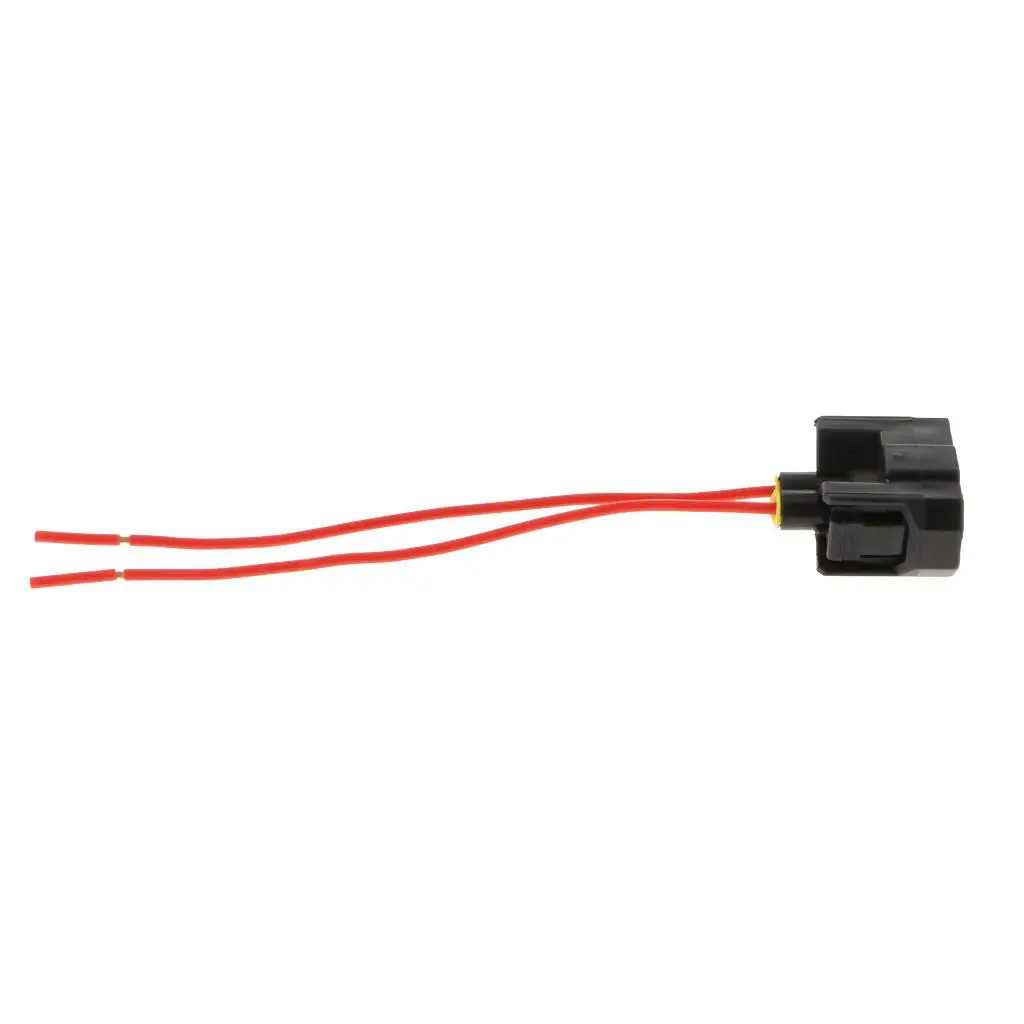 Female Fuel Injector Connector 2 Pin Plastic Harness Heat Resistant Pigtail for Car Engine Maintenance