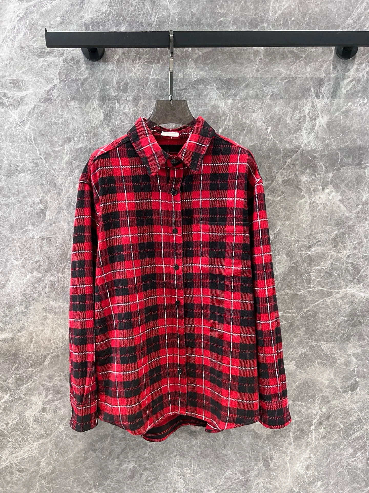 

Female autumn and winter lazy retro do old plaid shirt simple casual relaxed comfortable wardrobe must have a single product