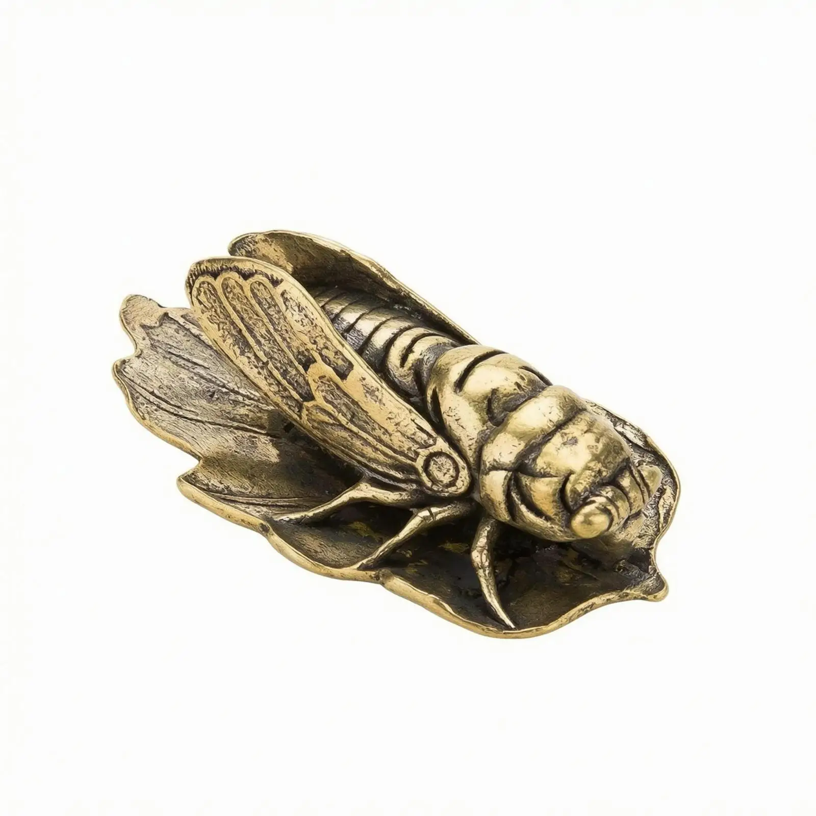 Brass Cicada Ornament Desk Decoration Cicada Ornament Small Size