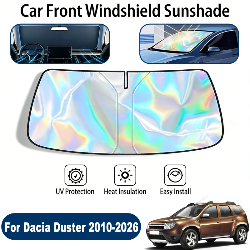 

Windshield Sun Shade For Dacia Duster 2010-2026 Foldable UV Reflective Front Window Sun Protection Cover Accessories