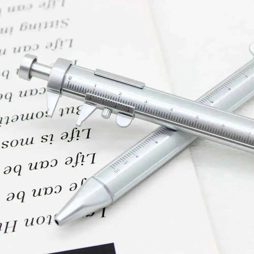 1PCS Multifunction Caliper pen Ball-Point 1mm ballpoint pen Gel Ink Pen Vernier Caliper Roller Ball Pen Creativity Stationery ﻿