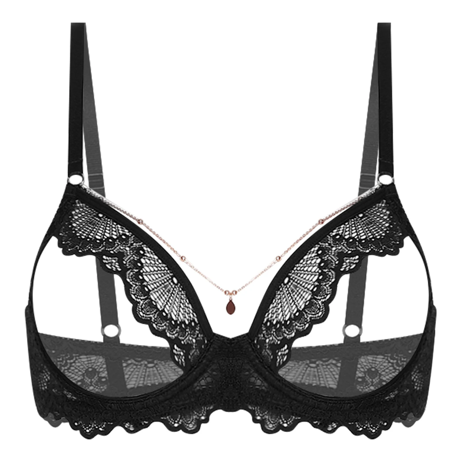 

Женское кружевное белье: бюстгальтер-топ с полыми чашками, на косточках, пуш-ап, балконет-корсет для годовщины и медового месяца