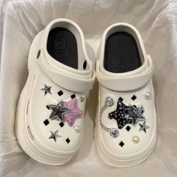 Women Clogs 2026 New Arrival Soft EVA Thick Platform Slippers Comfortable Garden Shoes Exquisite Fashion Girls Beach Sandals