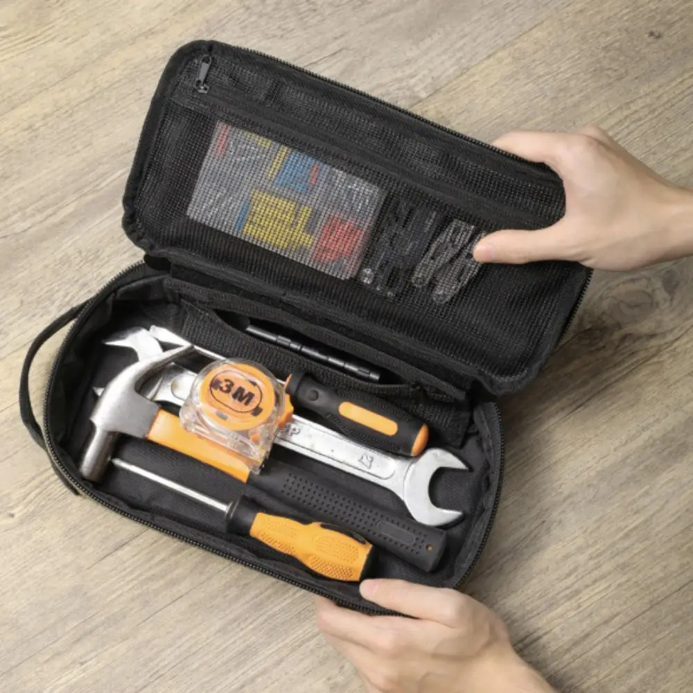 Heavy Duty Tool Bag Zipper Handle Small Size Utility Organizer Case Portable Design Organizer System Tool Pouch