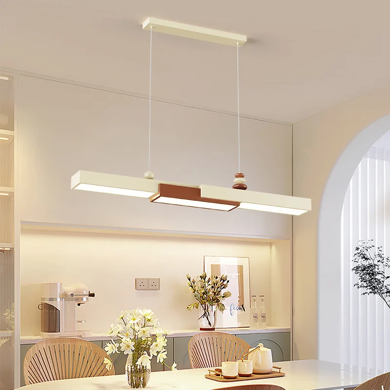 

French cream style restaurant chandelier modern simple Internet celebrity designer Maillard style