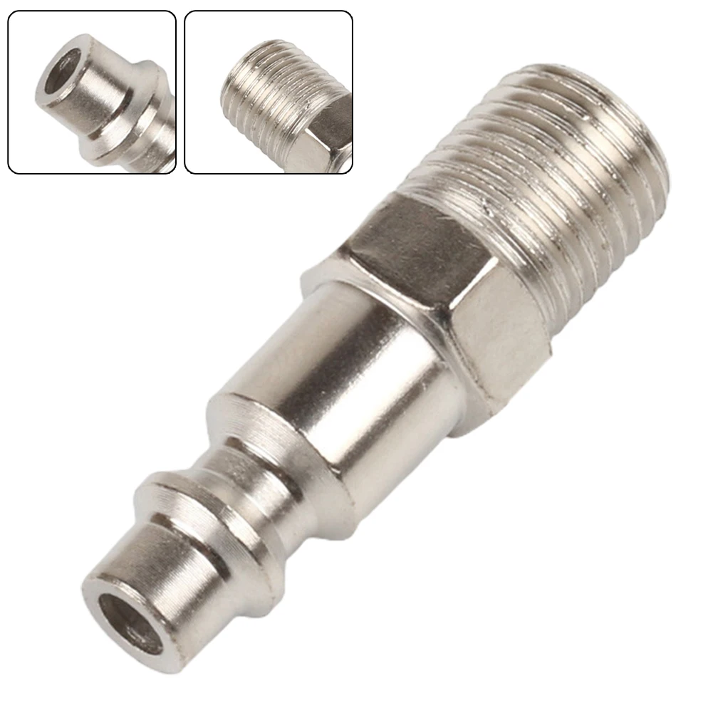 

Air Hose Fittings 1/4"Male Thread Plug Adapter NPT 1/4 Pneumatic Connector Quick-Release Fitting Air Compressor Accessories