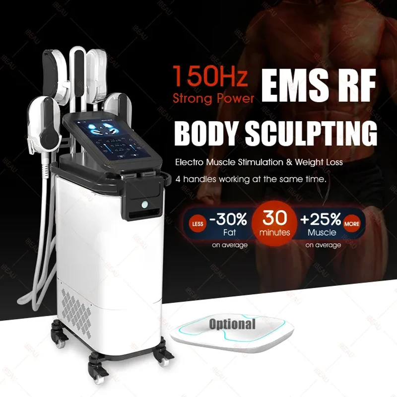 Professional EMS RF Muscle Building Machine Body Contouring Non-Invasive Fat Burning Cellulite Reduction Beauty Device