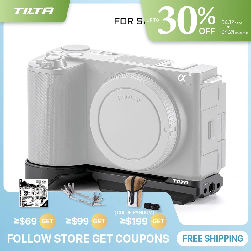 

Базовая пластина TILTA Arca для Sony ZV-E10 II Нижняя пластина Arca, совместимая с Sony ZV E10 II TA-T69-ABP-B
