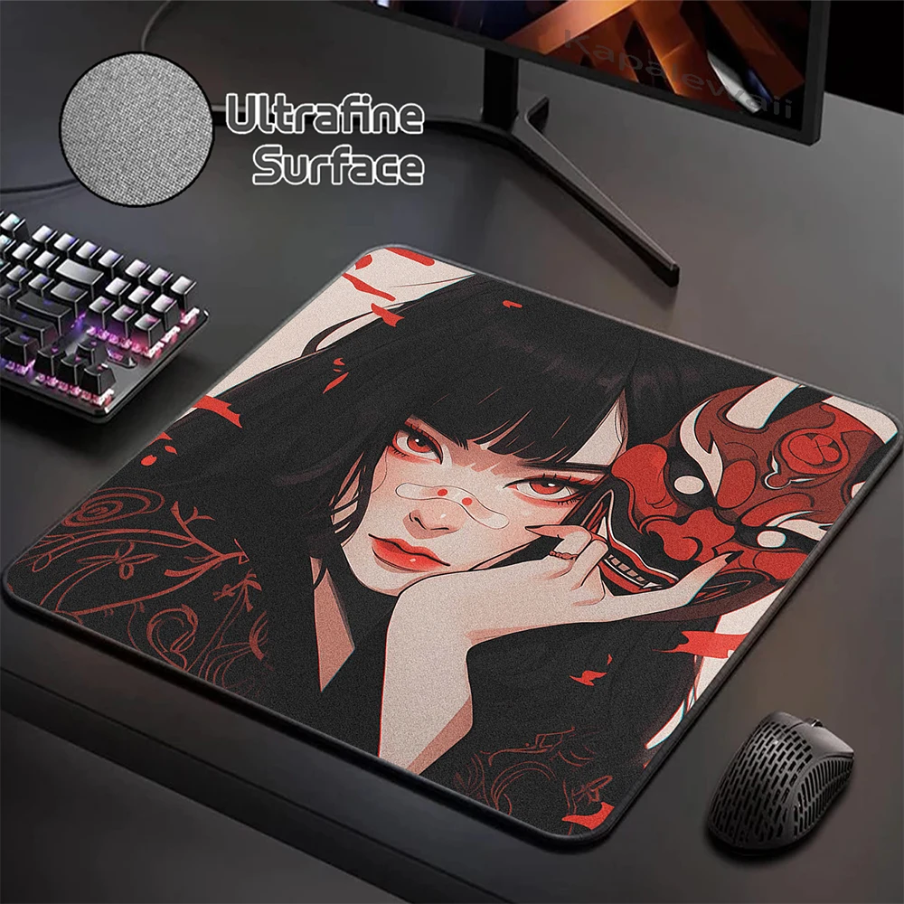 

Ultrafine Surface Mouse Pad 400X450MM Pc Gamer Mousepad Gaming Speed Keyboard Pads Japanese Aniem Girl Desk Mat Game Carpet