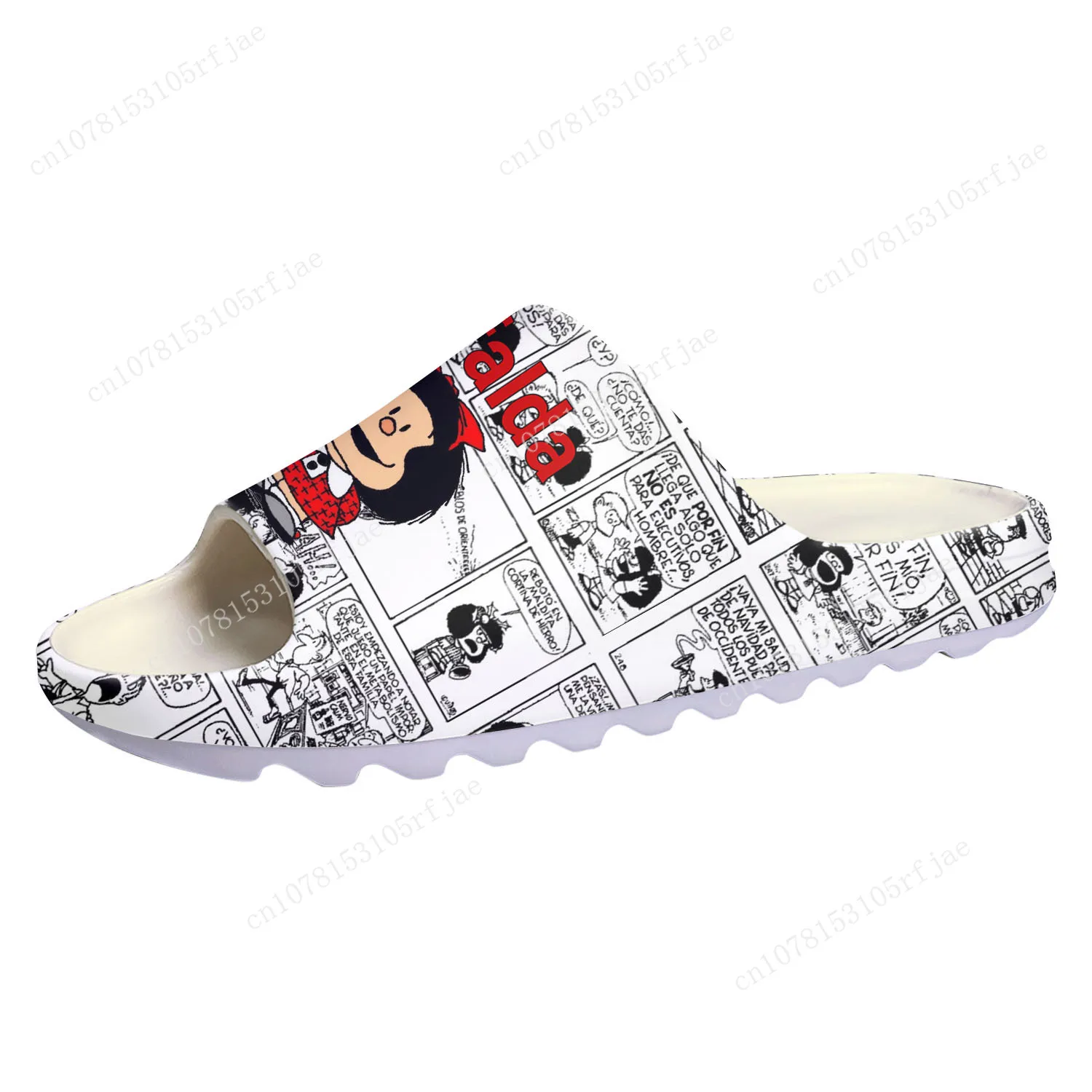 Hot Mafalda Custom Soft Sole Sllipers Cartoon Mens Womens Teenager Fashion Home Clogs Custom Made Water Shoes on Shit Sandals