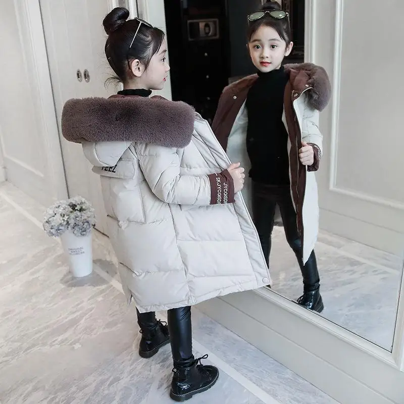 

Girls' cotton padded 2022 new winter children's cotton padded jacket girls' Korean children's thickened coat