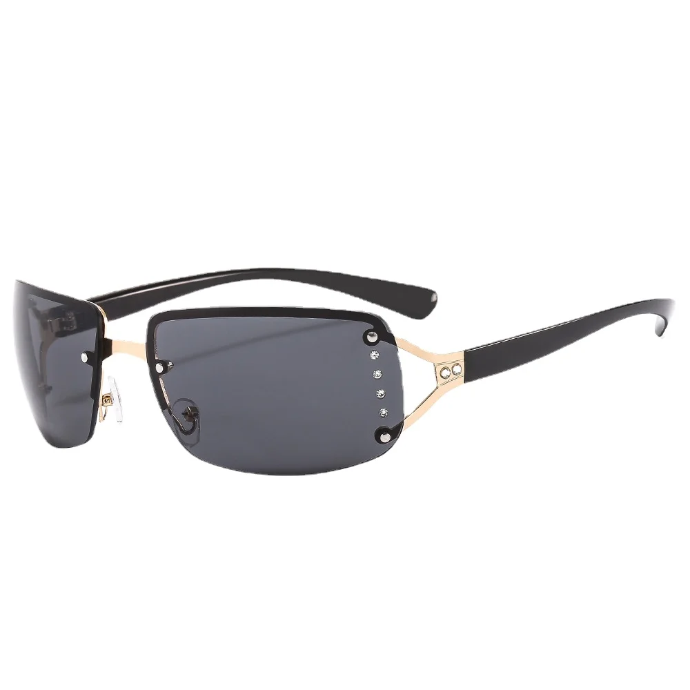 New Boundless Y2k Sunglasses Luxury Man Sun Glasses Women Brand Designer Eyewear UV400 Goggles Oculos De Sol