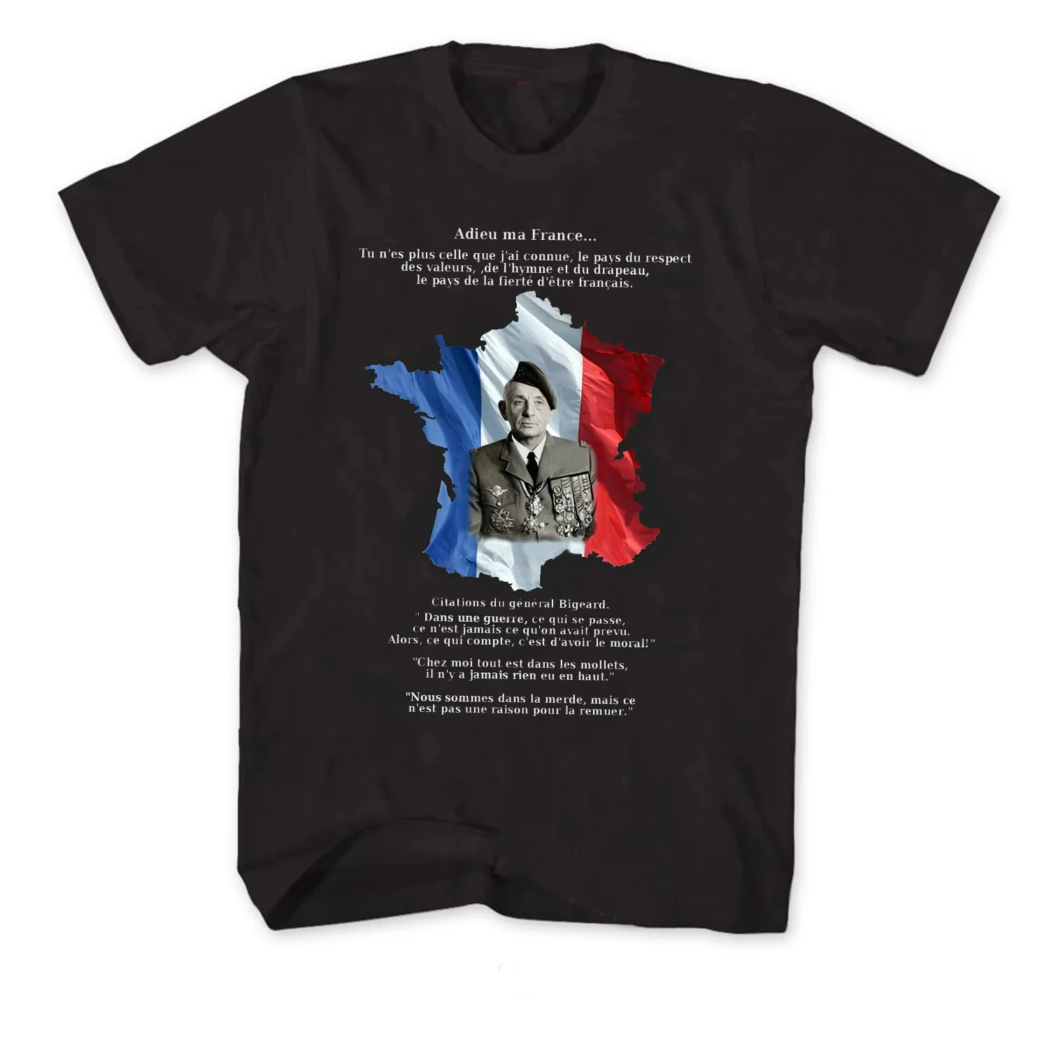 

French Army General Marcel Bigeard T Shirt New 100_ Cotton Short Sleeve O-Neck Casual Mens T-shirt
