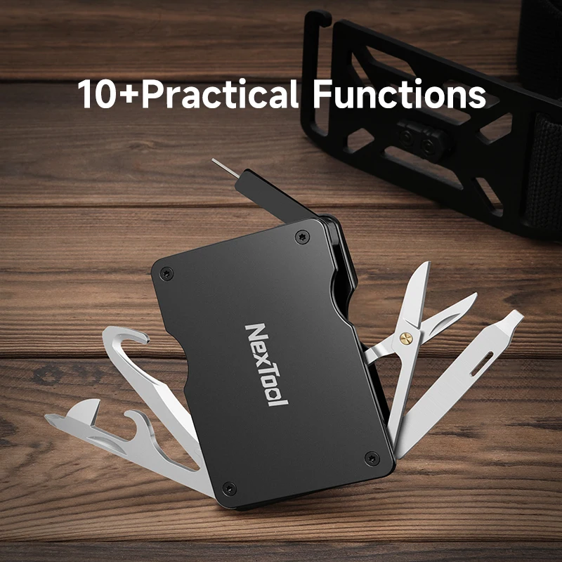 NexTool Multifunctional Belt P50 Men Waist Buckle Repair Tool Screwdrivers Scissors File Bottle Opener SIM Card Pin Remover New