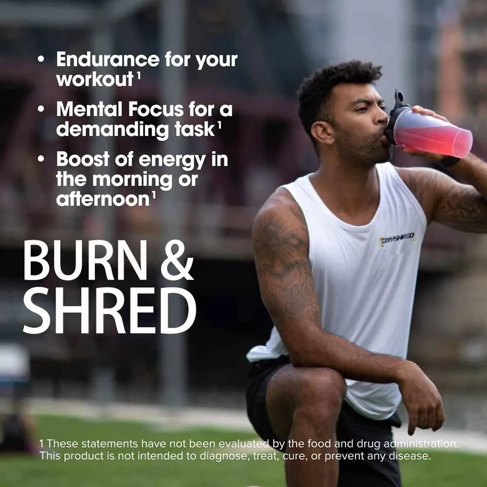 OxyShred Pre Workout Powder - Preworkout Powder with L Glutamine & Acetyl L Carnitine, Energy Boost Drink - Cosmic Blast