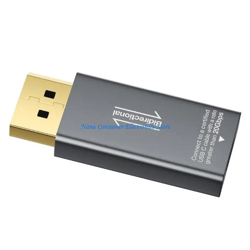 G7NE USB C To DisplayPort Adapter 8K 60Hz Bidirectional Screen Mirroring Converter