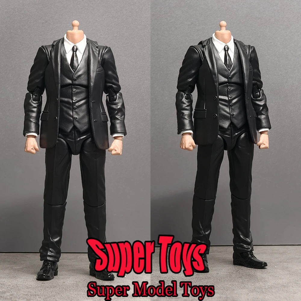 

В наличии Manipple Studio масштаб 1/12, черный костюм мужского солдата, белая рубашка с формой руки, подходит для 6-дюймовой экшн-фигурки, голова куклы