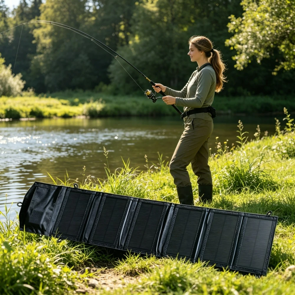 

Foldable Portable Waterproof 100W Solar Panel Charger Dual USB Outdoor Emergency Survival Backpack Solar Power Supply for Travel