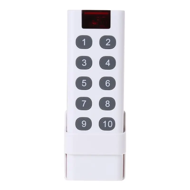 433MHZ Universal Wireless Learning Code Digital Remote Control Transmitter 3/4/6/8/10 Channels Buttons AK-7010TX F19E