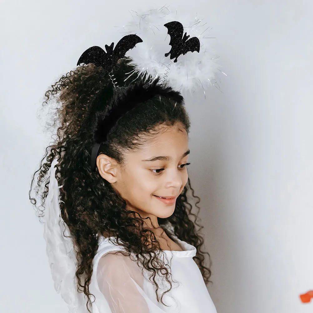 

1set Halloween Bat Spider Headband Costume Party Hair Accessory Fabric Hoops Cosplay Headbands for Halloween Carnival Beach