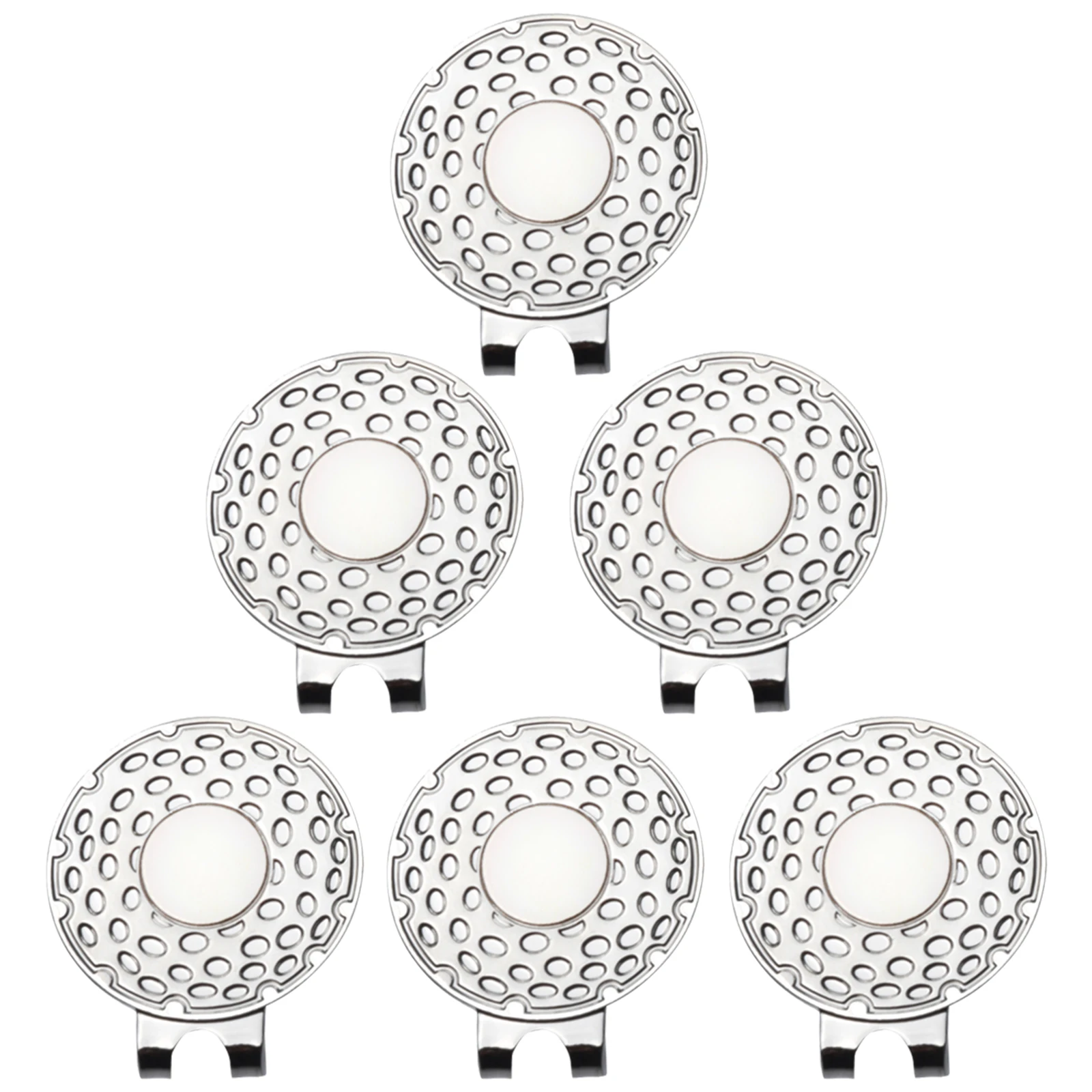 2-teiliges Magnetisches Golf-Hutclip-Set mit Ballmarker - 25mm Starker Magnet-Hutclip für Golfkappen, Praktisches Golf-Geschenk für Männer und Frauen – Detail 2