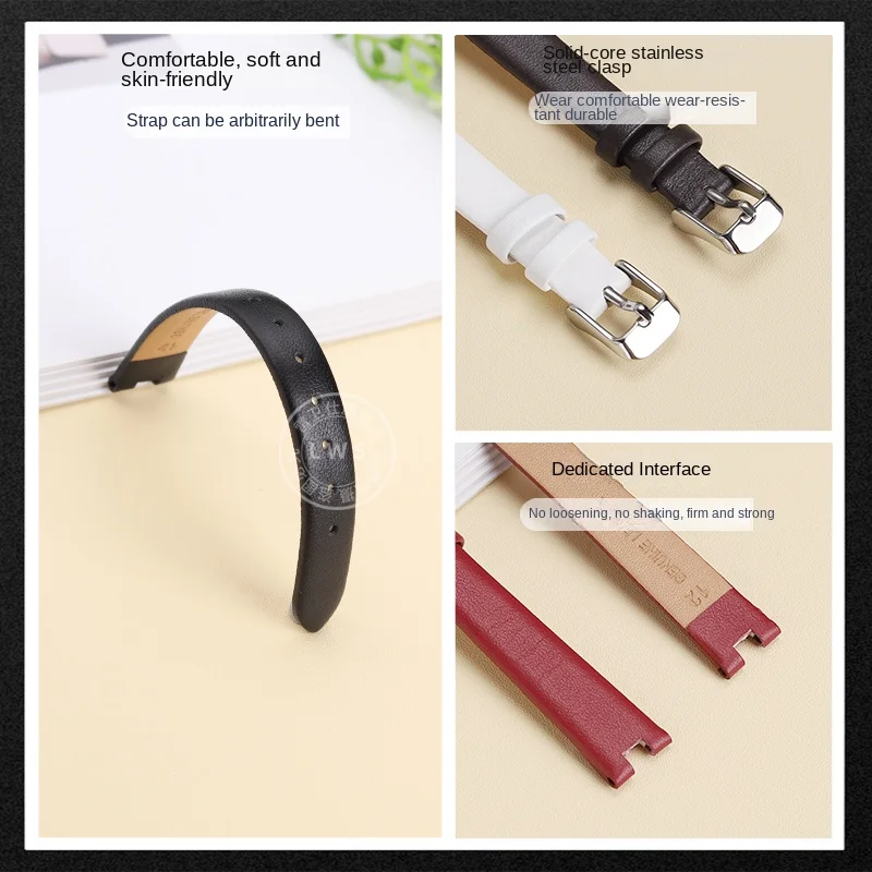 ل CIGA تصميم المرأة مقعر R سلسلة روز ساعة 32/39.5 مللي متر الهاتفي حزام من الجلد 12 مللي متر 16 مللي متر أحمر أبيض أسود براون حزام (استيك) ساعة أداة