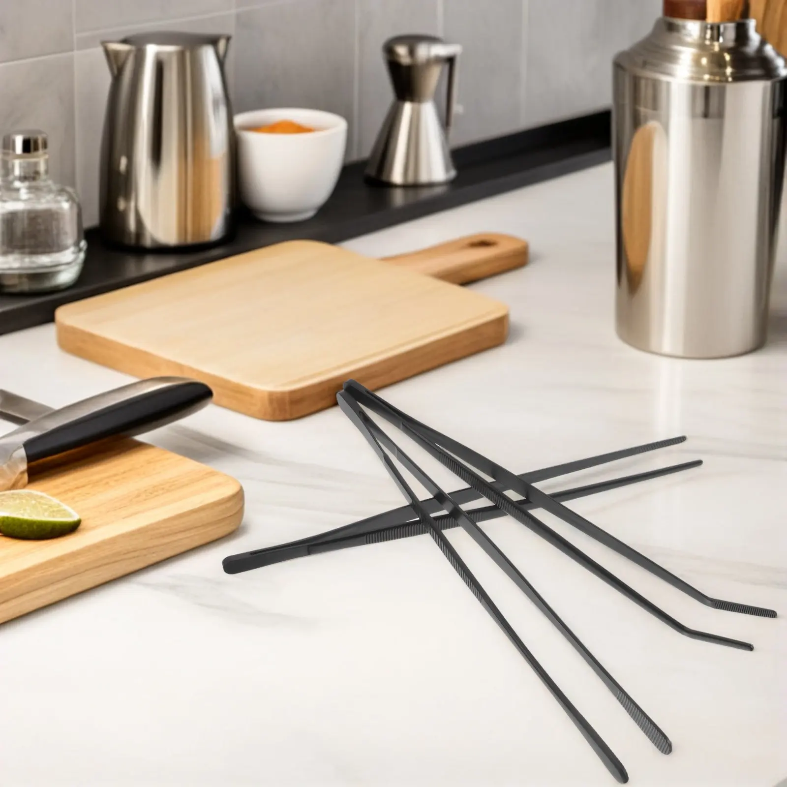 

3Pcs Stainless Steel Kitchen Tongs Precision Bbq Grilling Tongs Non Slip Tips Ergonomic Grip for Home Chef Cooking Tools Set