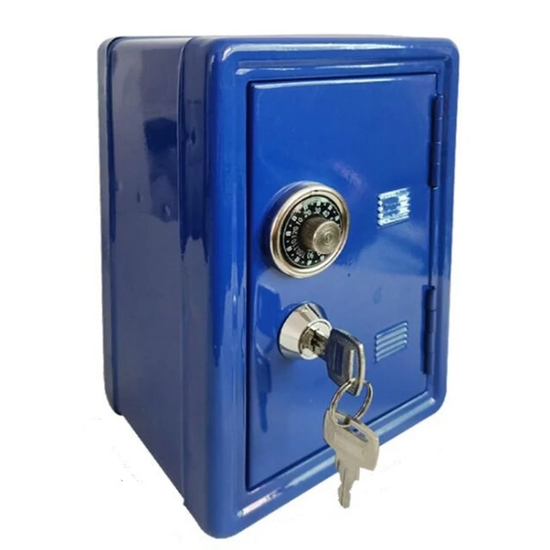 Новый сейф-органайзер, железный стол, декоративная коробка, копилка, металлический мини-шкаф, ящик для хранения денег, ящик для хранения для мальчиков