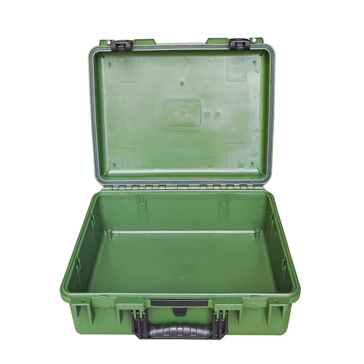 24 "IP67 Hard Shell Plastik Pelindung Keselamatan Air Bukti Karet Komputer + Pegangan Plastik Kasus dengan Sisipan Busa