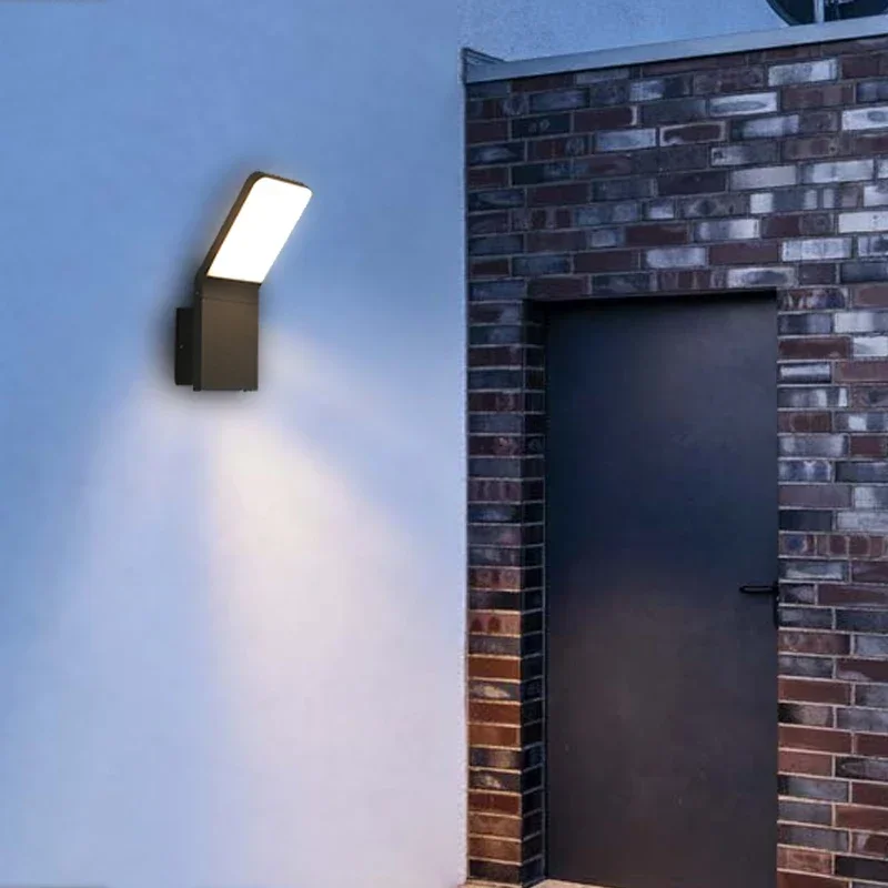 Iluminación de pared para exteriores, luces LED para escalera, entrada, balcón, casa, jardín, porche delantero, lámpara de terraza, Faro de puerta impermeable