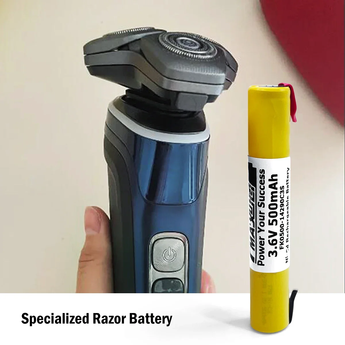 DIY Toothbrush GP75AAH2A1H Colgate A1500 Spare Shaver Razor 2/3AA 2.4v or 3.6v Ni-MH 700mAh or Ni-Cd 500mAh Rechargeable Battery