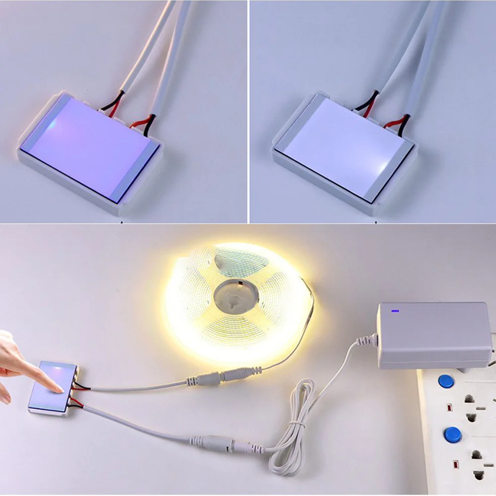 1 قطعة LED اللمس مفتاح مستشعر 12 فولت 5A 60 واط ل الذكية زر مرآة مفتاح الإضاءة للحمام مرآة ضوء الخلفية الديكور