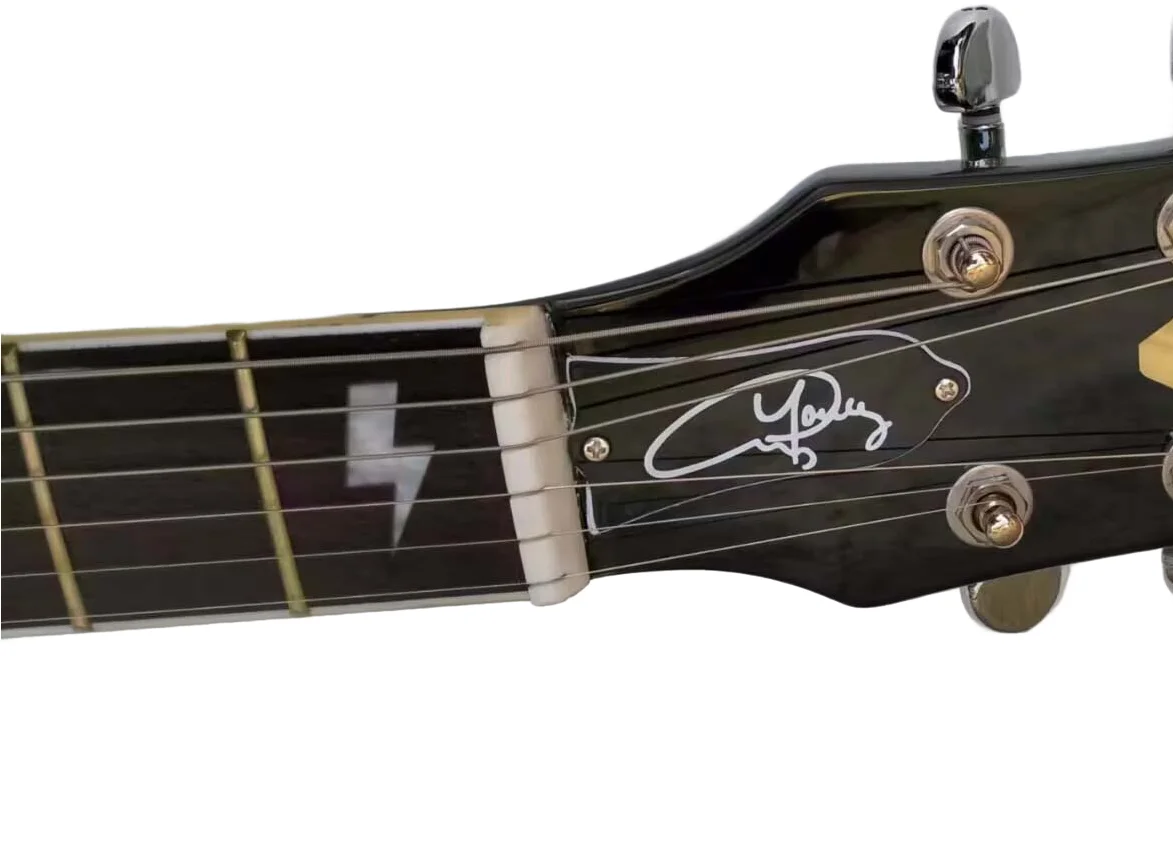 SG متجر الجيتار الكهربائي الأسود Angus Young ac&dc تطعيم التقاطات HH شحن سريع 22 فريتس